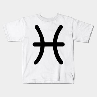 Pisces Astrology Zodiac Star Sign Kids T-Shirt